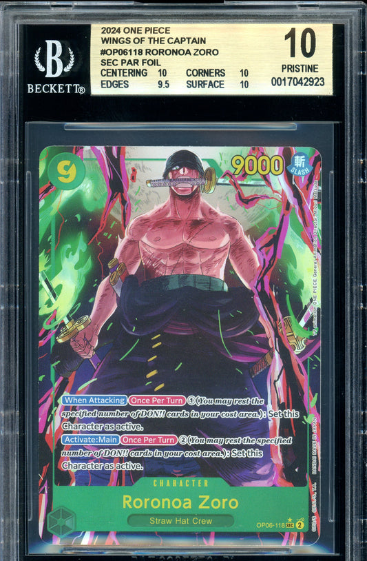 2024 Wings Of The Captain Zoro SEC BGS 10
