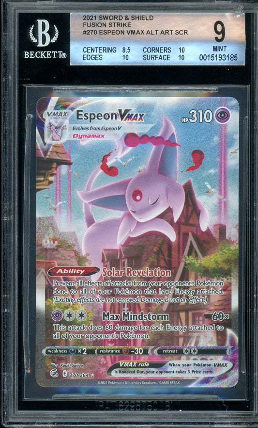 Espeon VMAX - SWSH08: Fusion Strike BGS 9 Mint