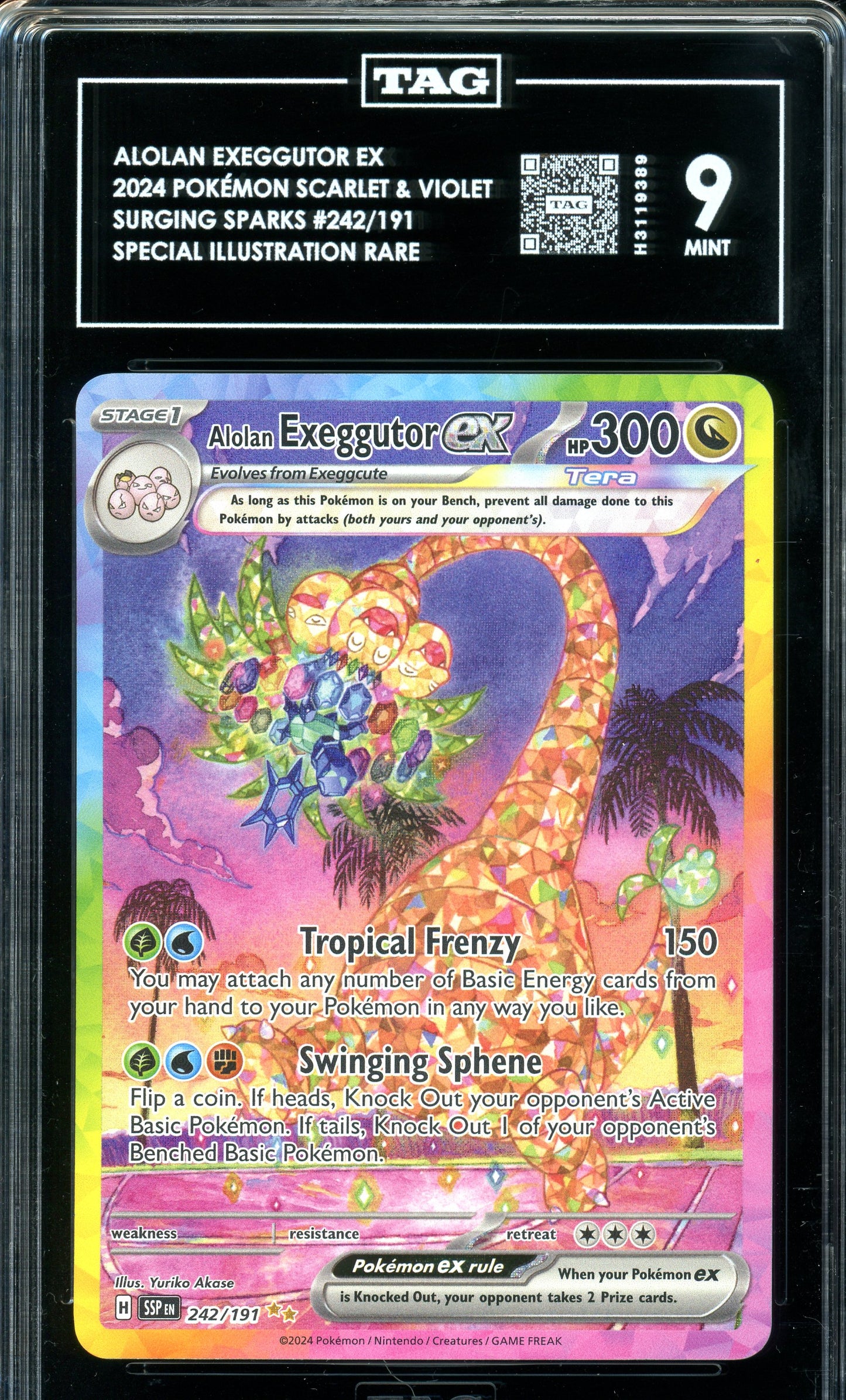 TAG 9 Surging Sparks Alolan Exeggutor Ex
