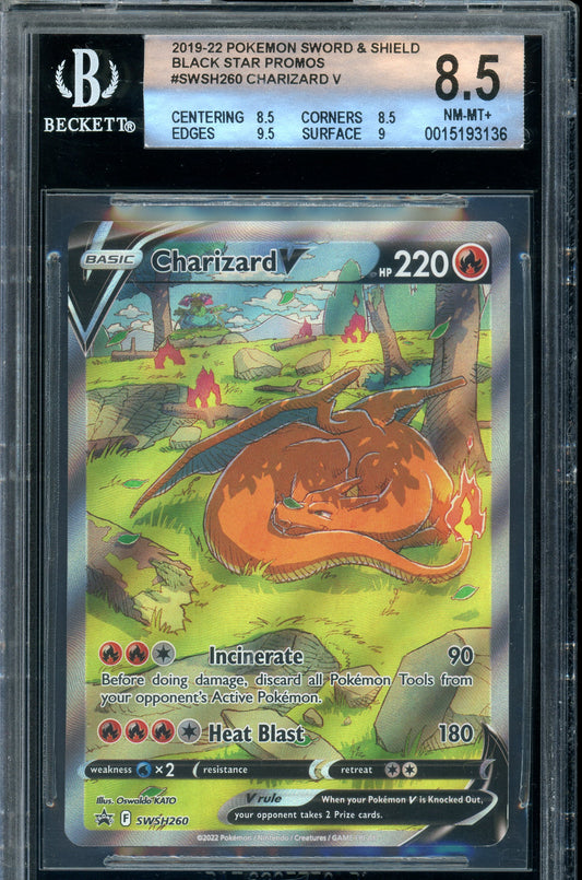 BGS 8.5 Black Star Promo Charizard V